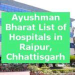 smart card facility hospital in raipur|ayushman bharat hospital in raipur.